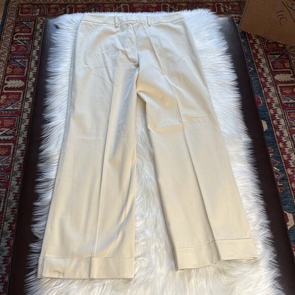 Gianfranco Ferre Vintage Ivory Straight Leg Trousers - Picture 5 of 7